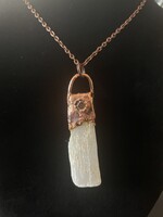 Gail Scherer Copper Tourmaline and Selenite Necklace