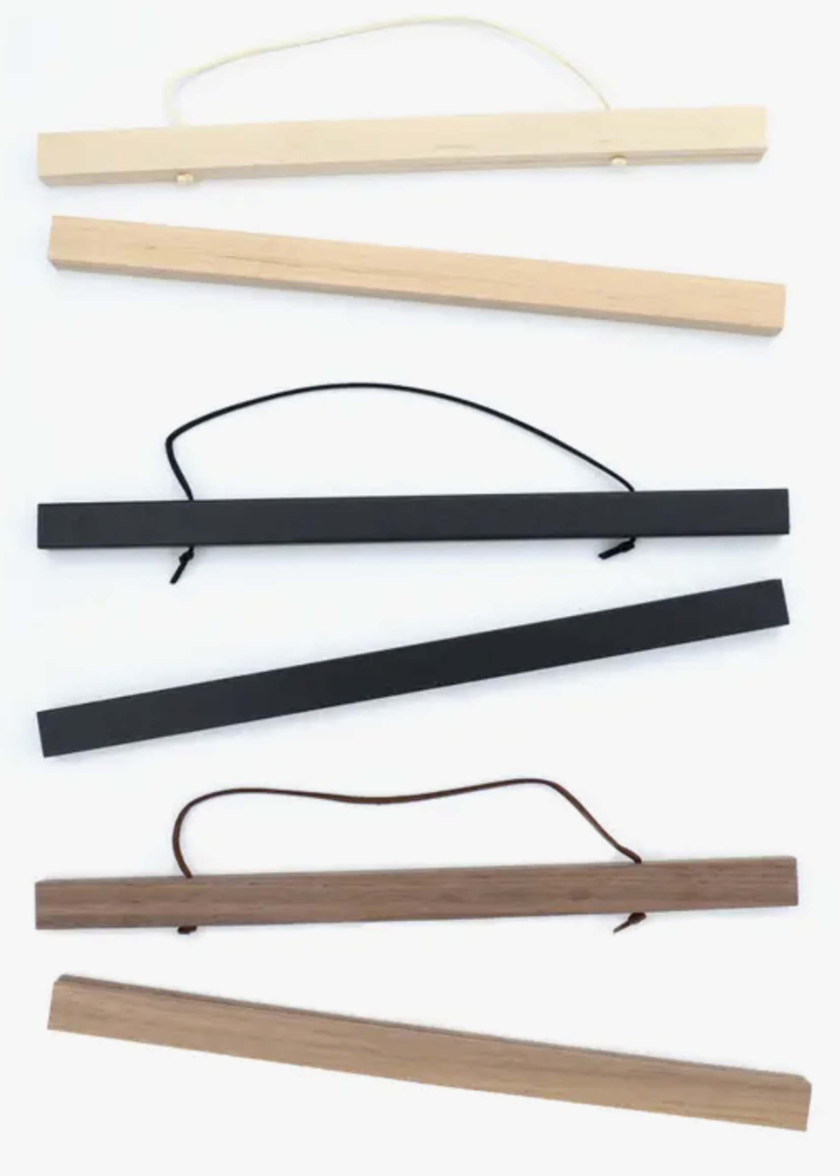 Curious Prints Vintage Botanical Fleurs 2 Flower Print w/ Walnut Hanging Frame