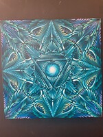 Flowstate Paint VISHUDDHA CHAKRA (20x20")