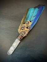 Teresa Wen Feather Fan - Small