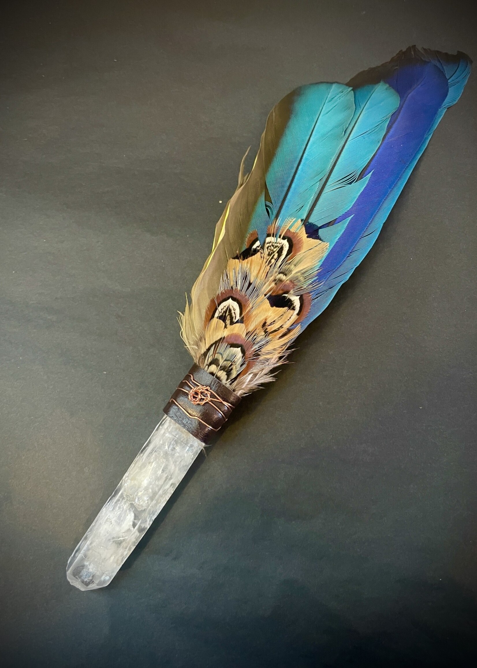 Teresa Wen Feather Fan - Small