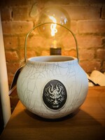 Stine Sculpture Ceramics Altar Cauldron - Dragon (White)
