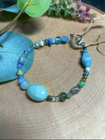 Moon VVitch Blue Calcite, Chrysoprase, & Jasper Bracelet