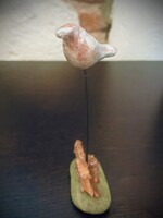 Pamela Johnson Spirit Bird w/ Red Quartz - 2