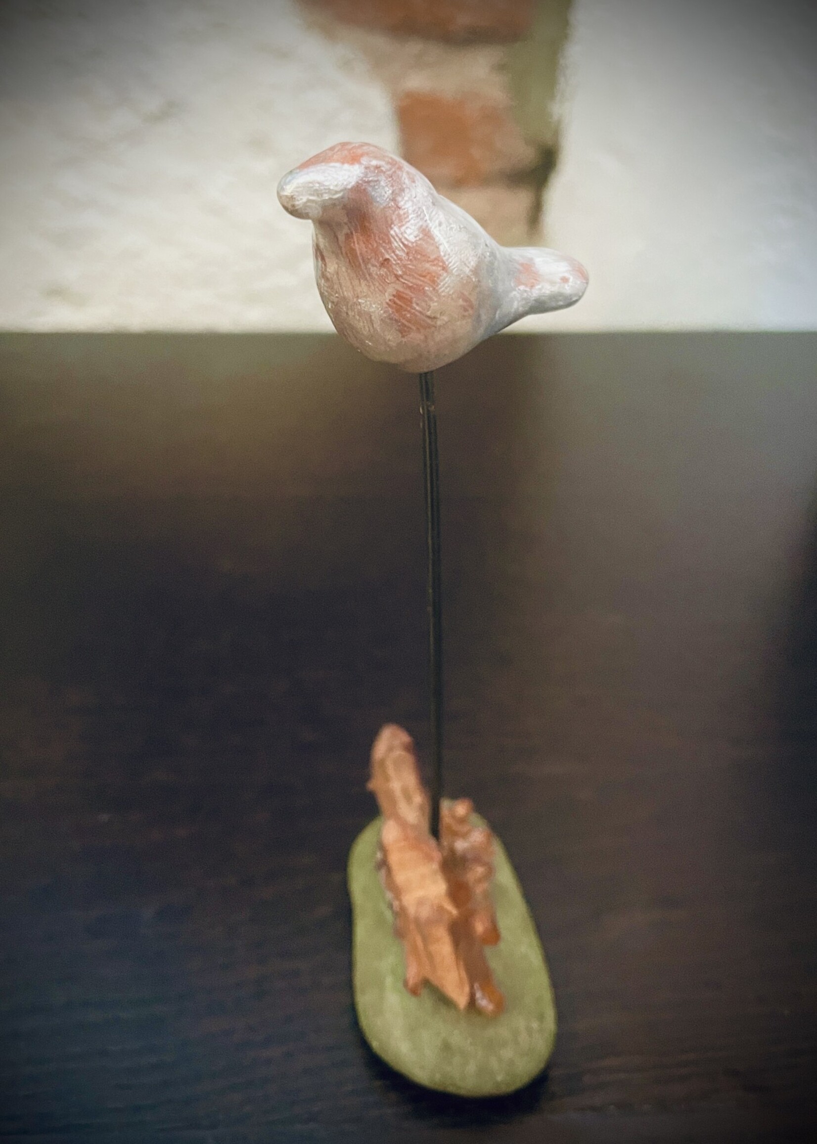 Pamela Johnson Spirit Bird w/ Red Quartz - 2