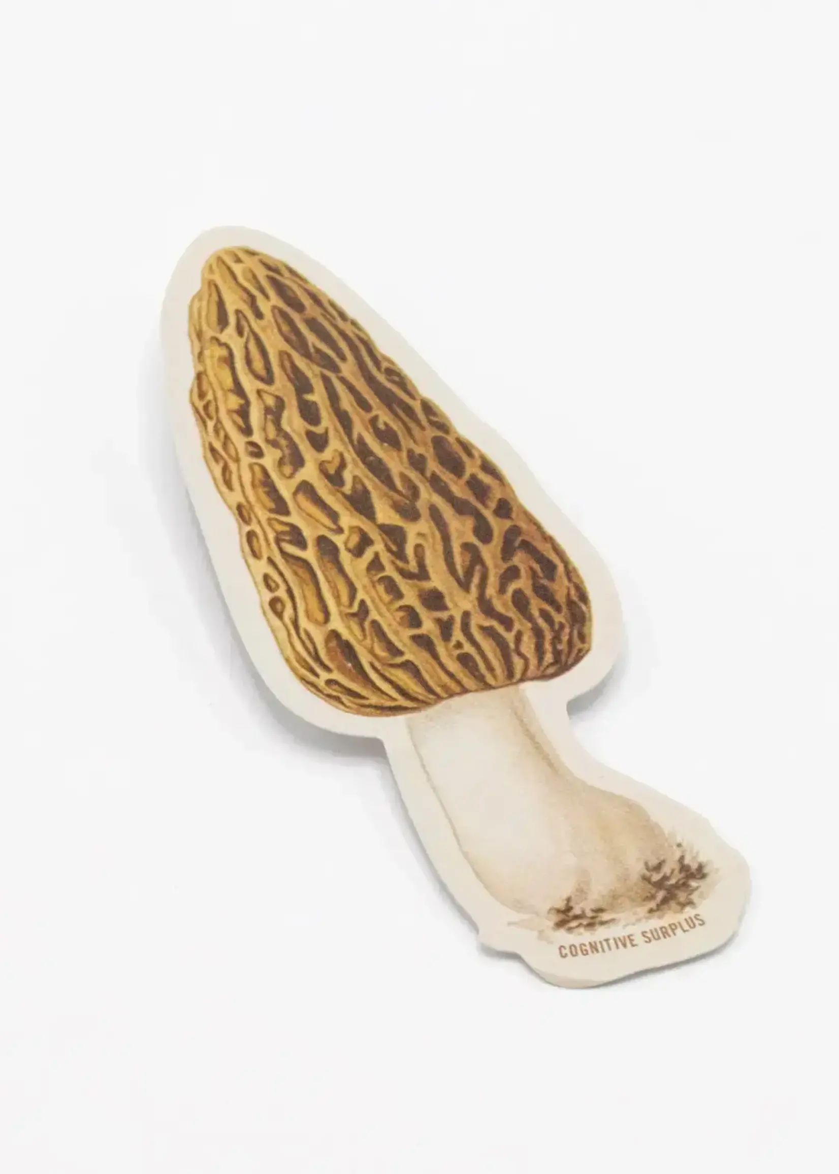 Cognitive Surplus Morel Mushroom Sticker
