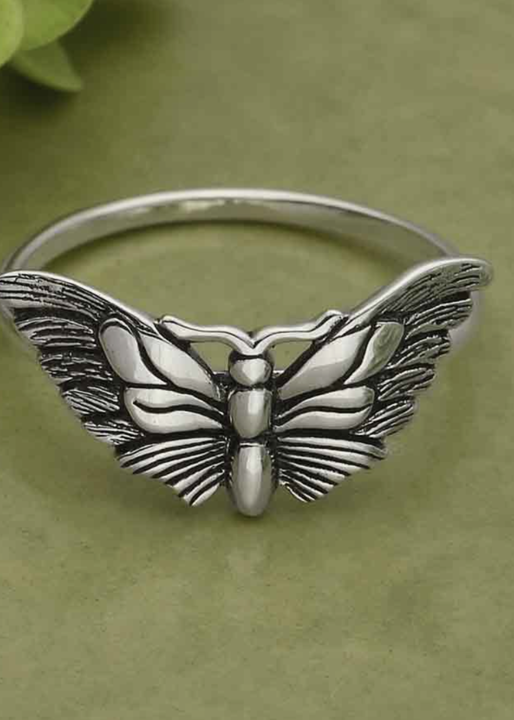 Nina Designs Sterling Silver Butterfly Moth Ring