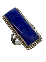 Saraswati Imports Azure Seas Lapis Sterling Ring Size 9