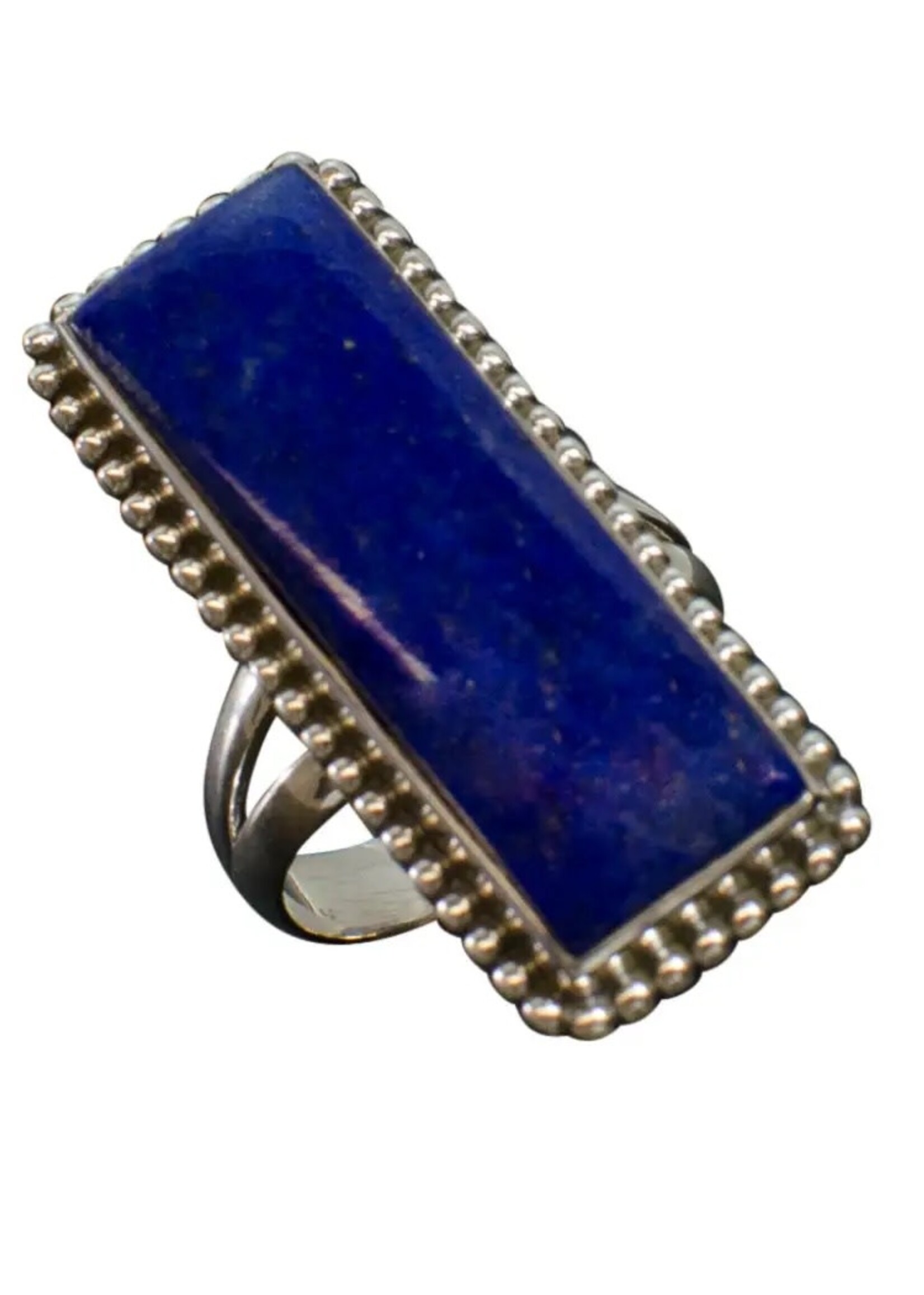 Saraswati Imports Azure Seas Lapis Sterling Ring Size 9