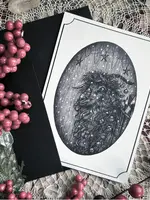 Caitlin McCarthy Art Yule Goat Holiday Card