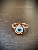 Gail Scherer Evil Eye Copper Ring Sz 7