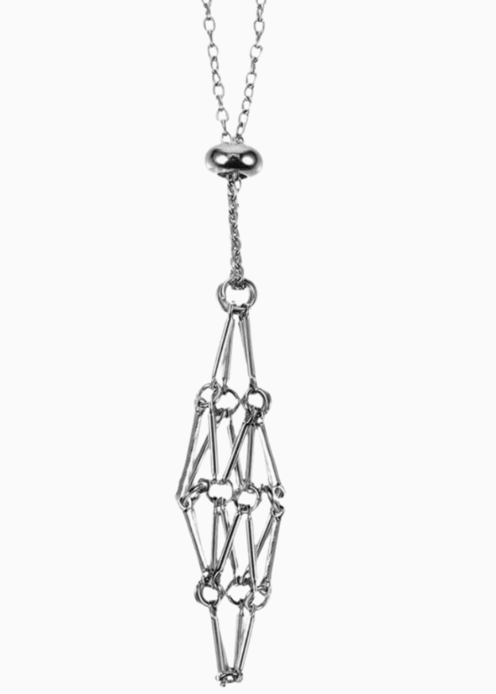 Down to Earth Adjustable Metal Crystal Necklace Holder