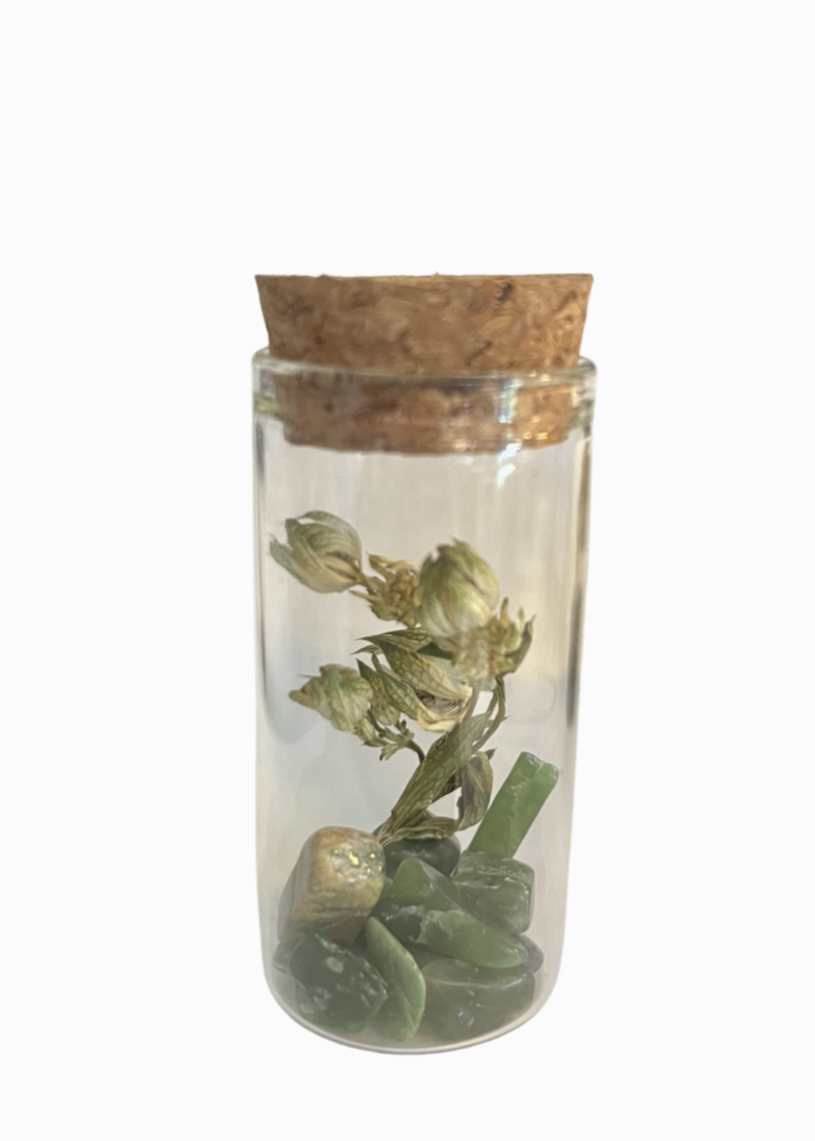 Muno Gems and Dried Flowers in Glass Tubes (Small)
