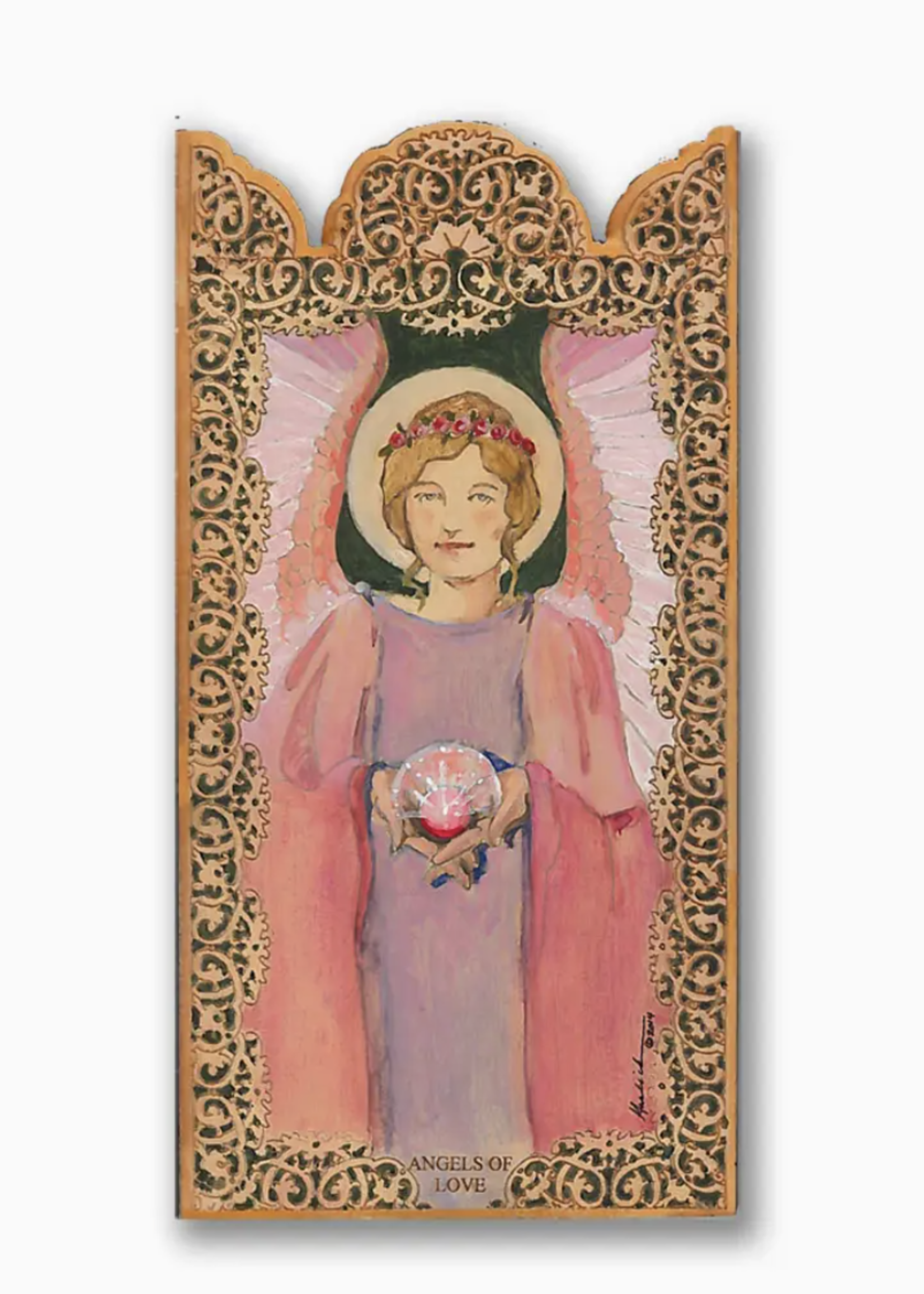 Lynn Garlick Retablos Pocket Angel of Love & Empathy