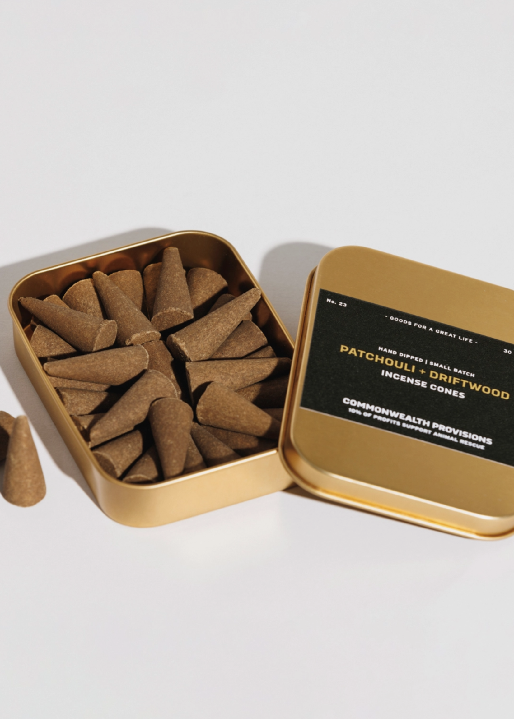 Commonwealth Provisions Incense Cones - Patchouli + Driftwood