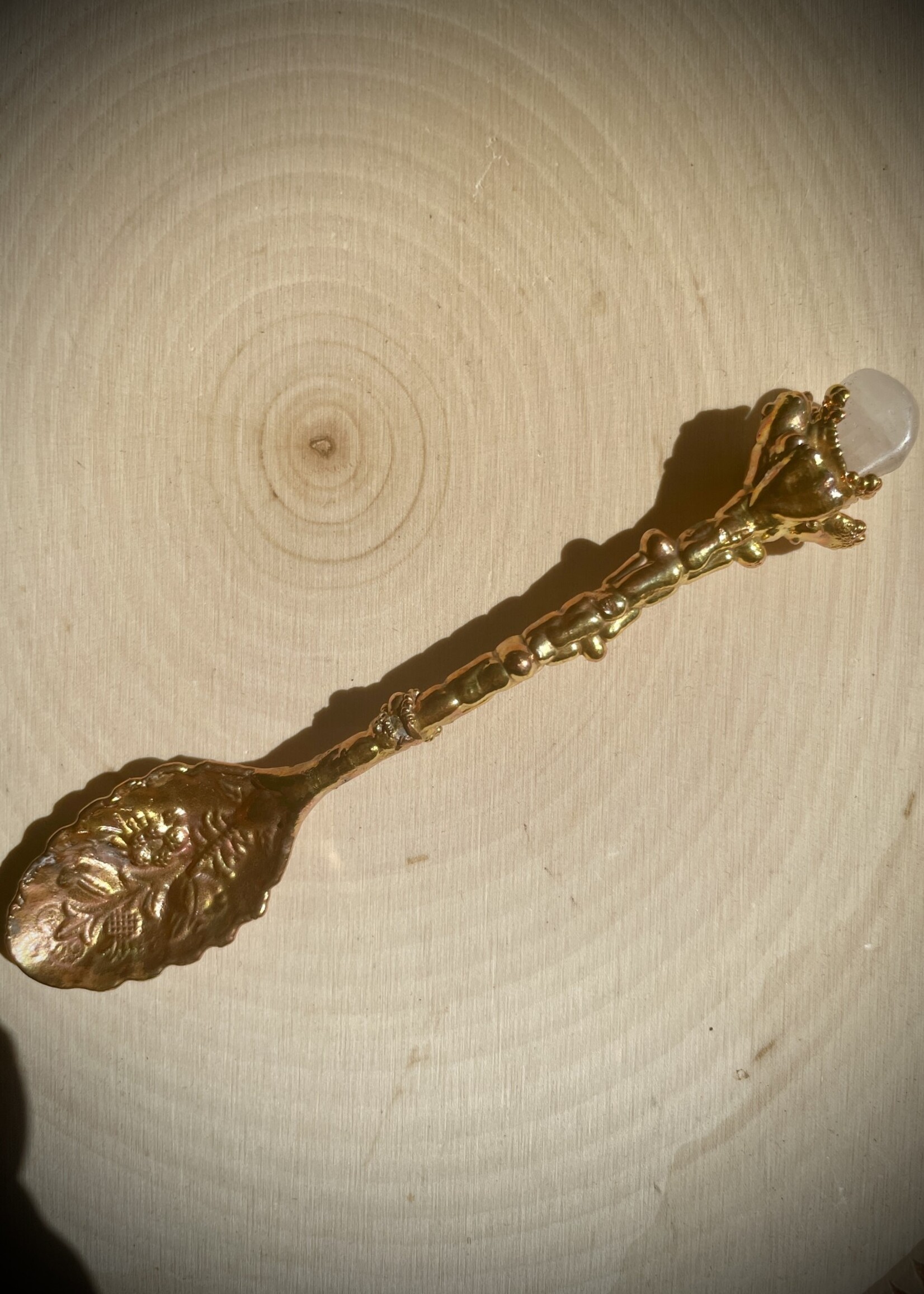 Gail Scherer Rose Quartz - Copper Ritual Spoon