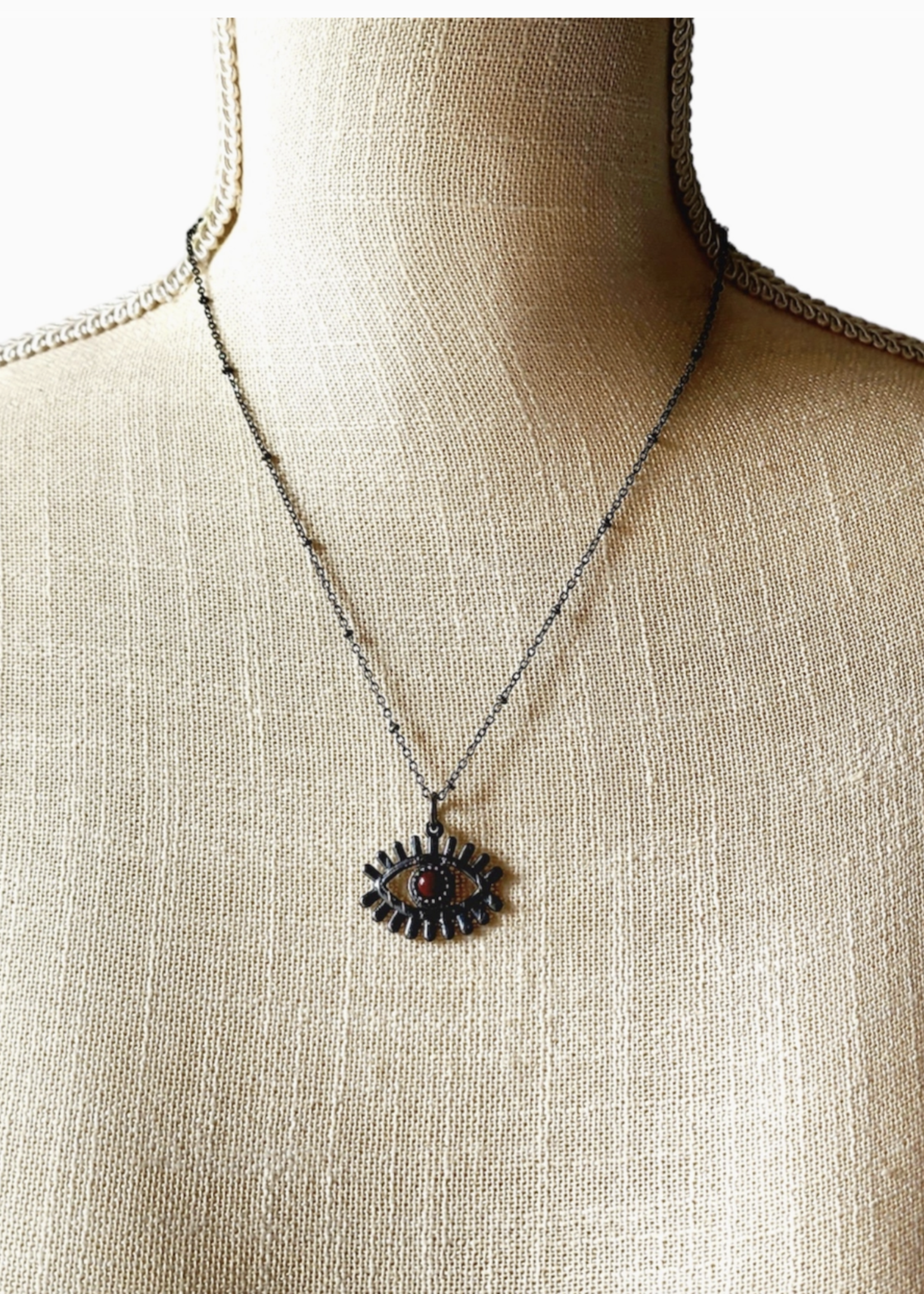 Merging Metals Rosarita Evil Eye Necklace