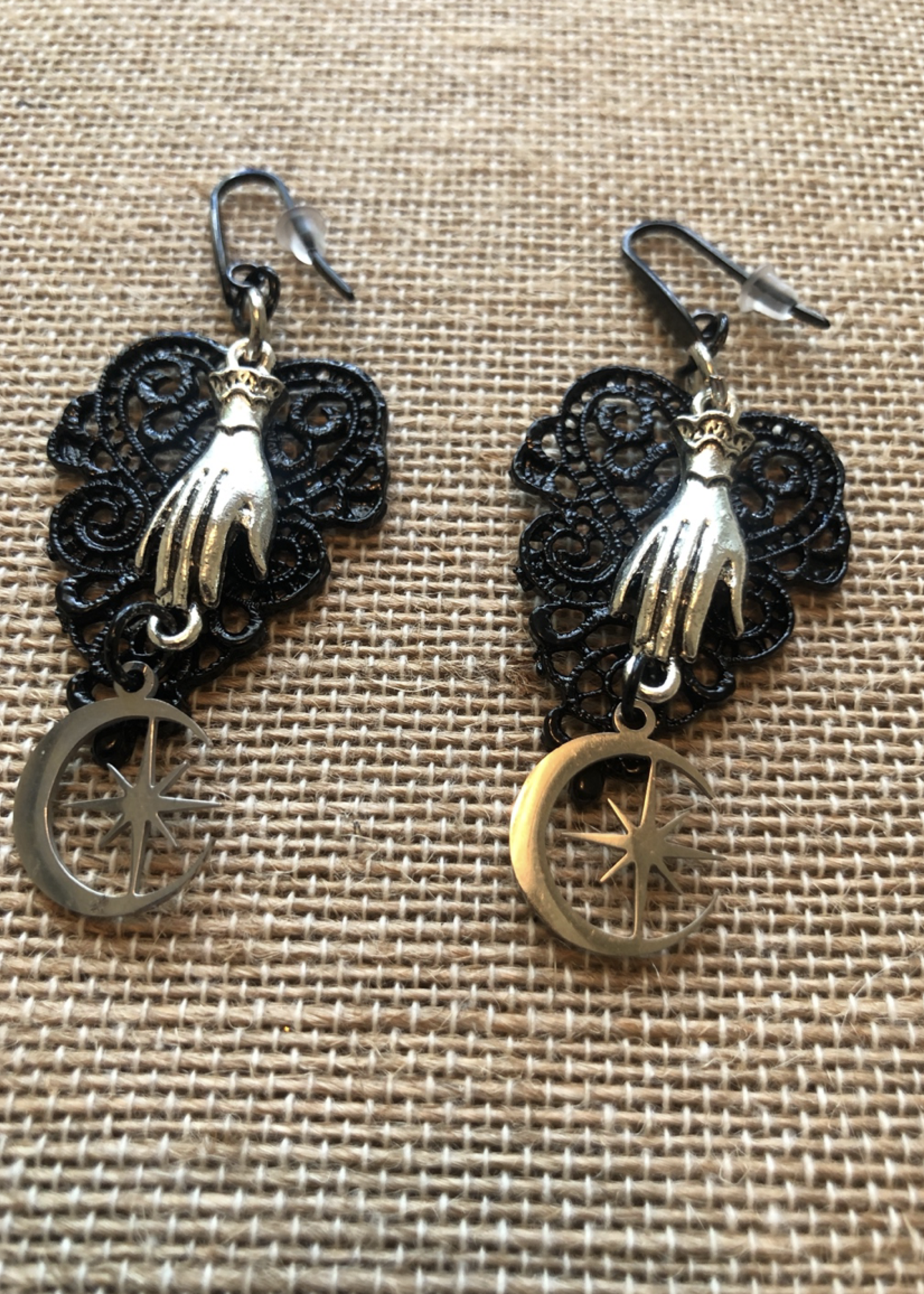 Weapon Of Choice NOLA STREGA: Saint Hand Earrings