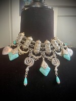 Weapon Of Choice NOLA STREGA: Cannoli Necklace - Snake Heart/Silver