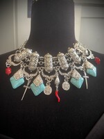 Weapon Of Choice NOLA STREGA: Cannoli Necklace - Bleeding Heart/Silver