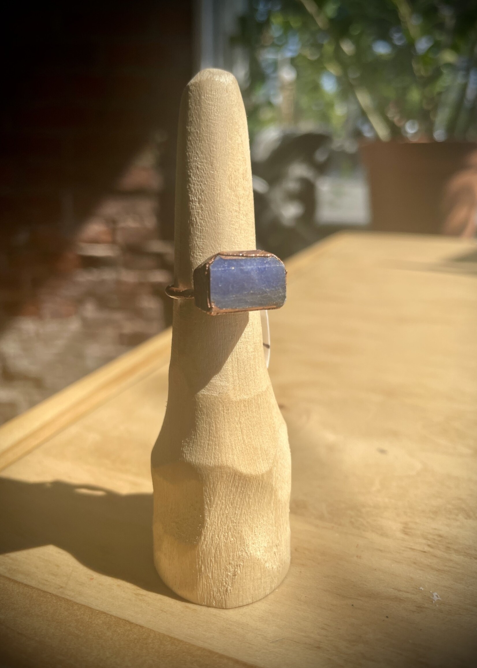 Gail Scherer Lapis Copper Ring - 7