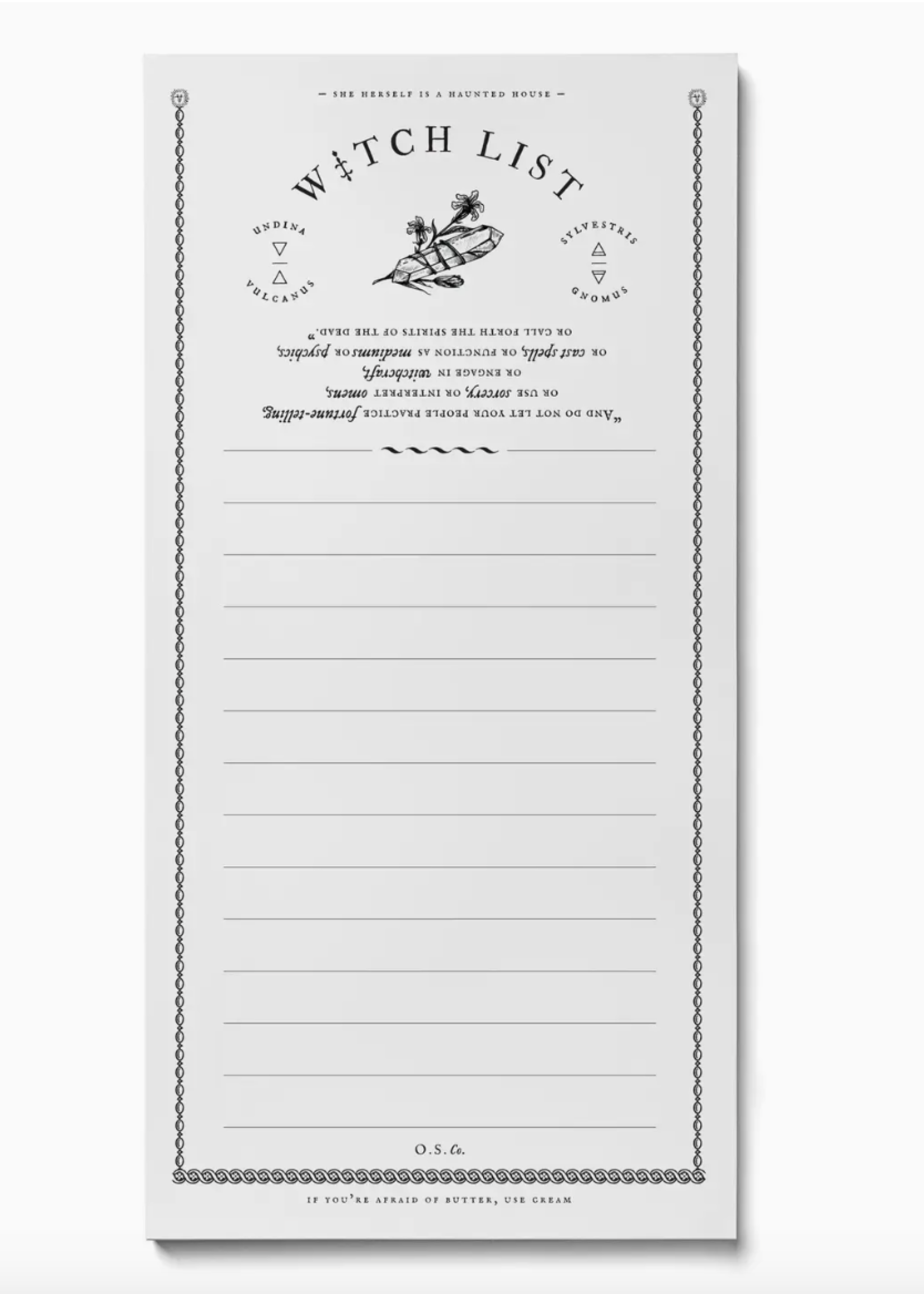 Open Sea 'Witch List' Notepad