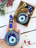 Evil Eye Glass and Bead Evil Eye Wall Hanging