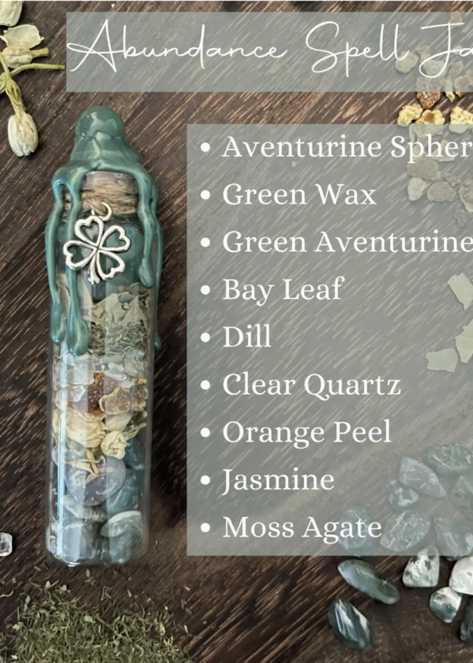 Moondust and Raven Abundance Spell Jar, Intention Jar, Witch's Spell Bottle