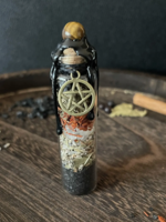 Moondust and Raven Protection Spell Jar, Intention Jar, Witch's Spell Bottle