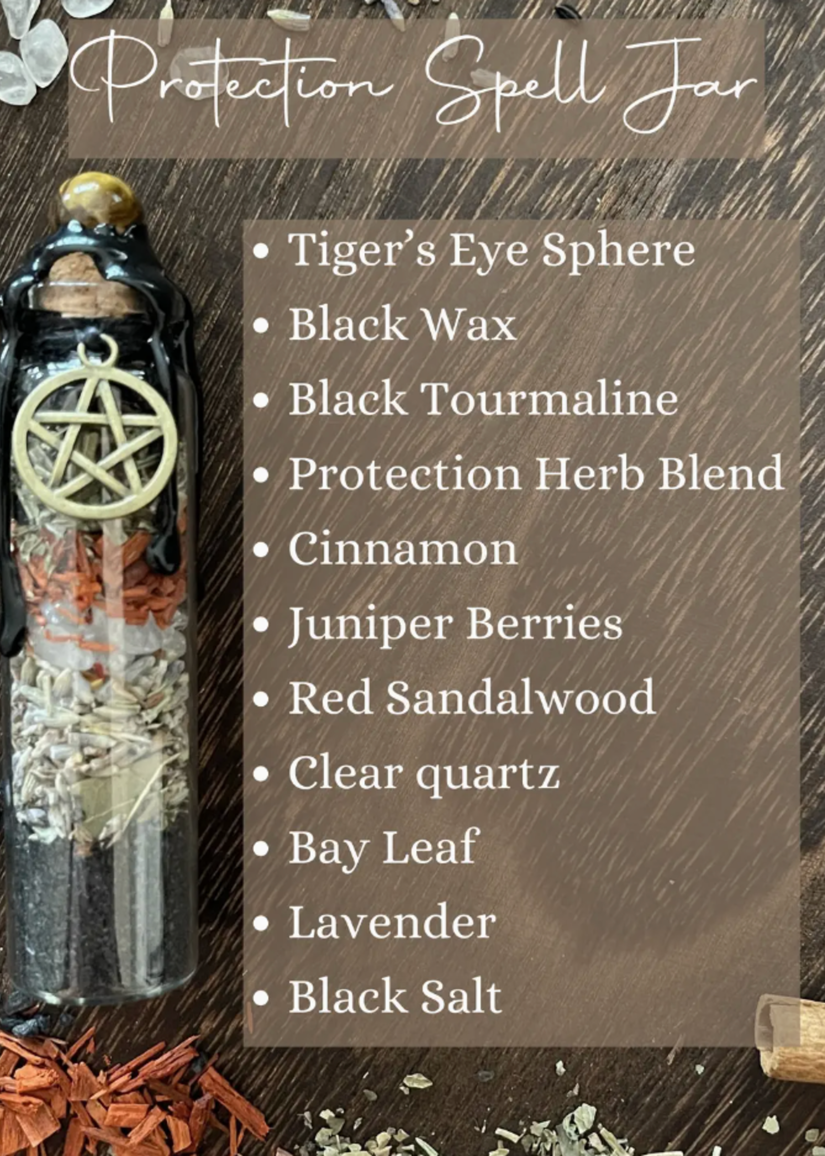 Moondust and Raven Protection Spell Jar, Intention Jar, Witch's Spell Bottle
