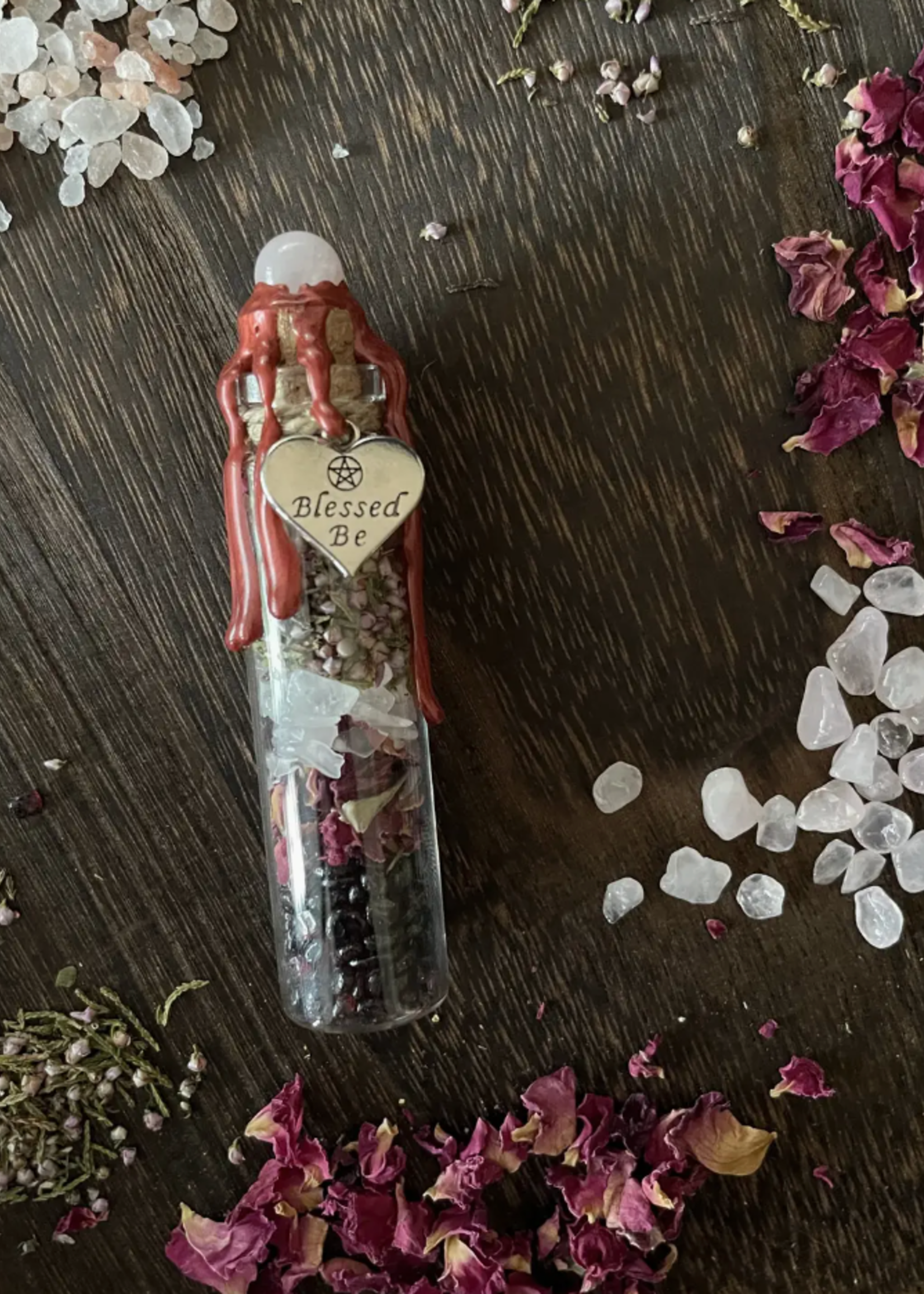 Moondust and Raven Self Love Spell Jar, Intention Jar, Witch's Spell Bottle