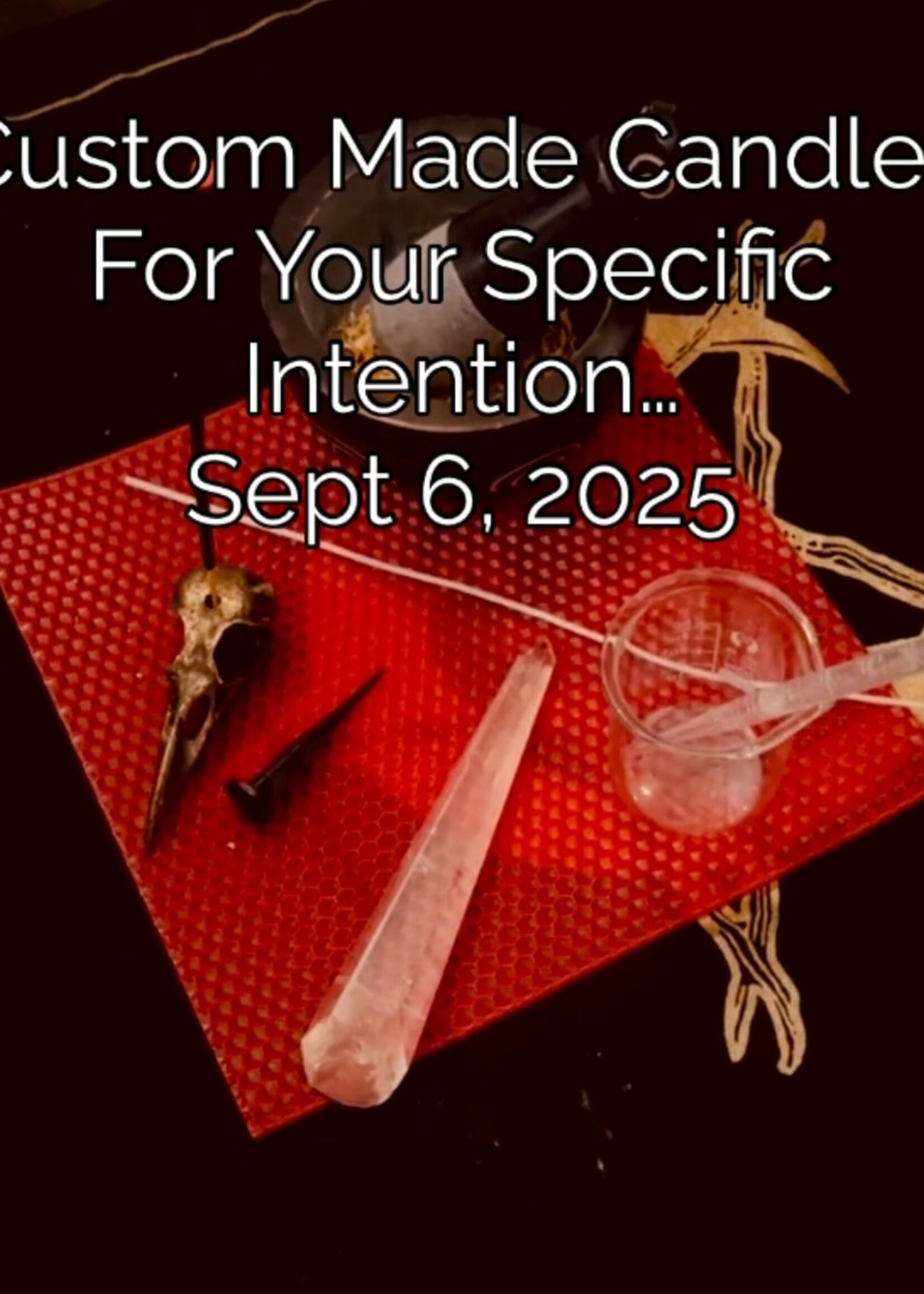 Modern Druid Custom Made Carved Candles