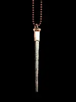 Merging Metals Coffin Nail Necklace - Antique Copper