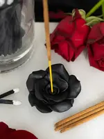 Something Different Wholesale Black Rose Resin Incense Stick Holder