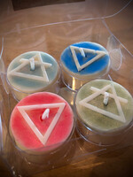 Modern Druid Set of 4 Alchemy Element Tealights
