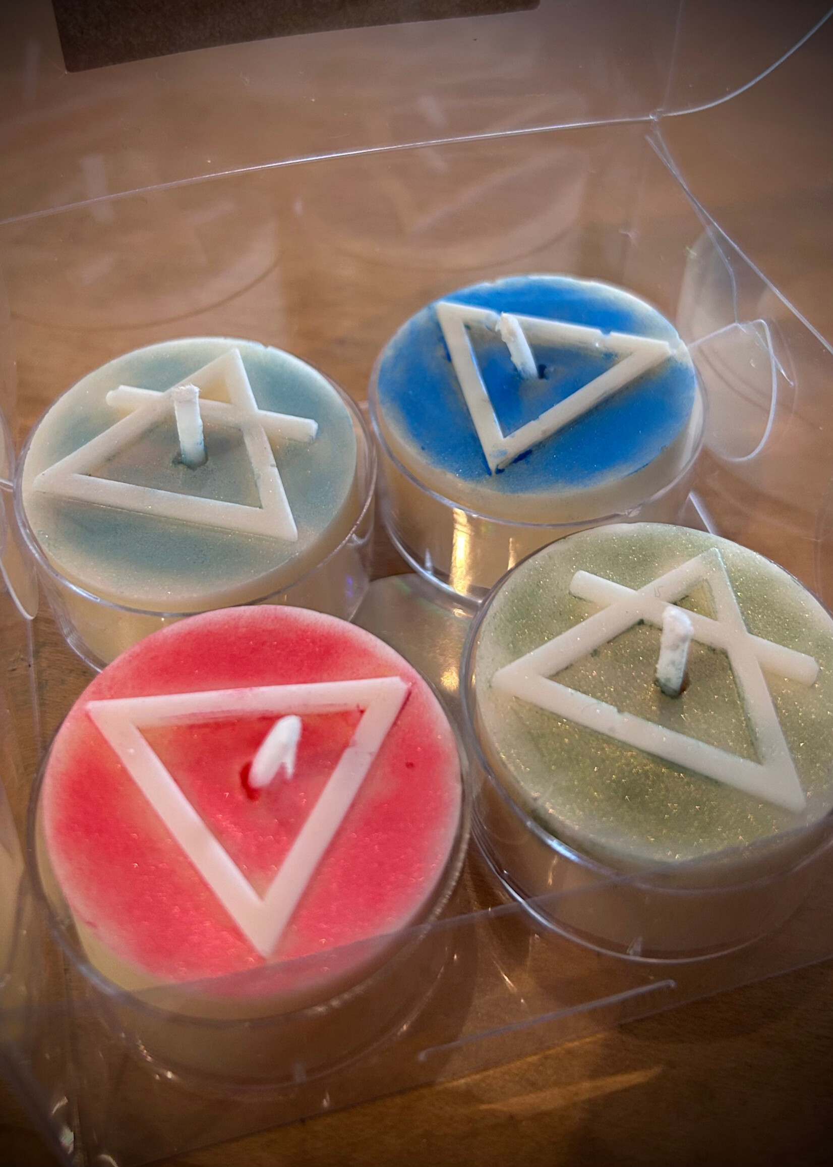 Modern Druid Set of 4 Alchemy Element Tealights
