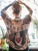 Market of Stars Friendship Love & Truth Pixie Duster Cropped Kimono