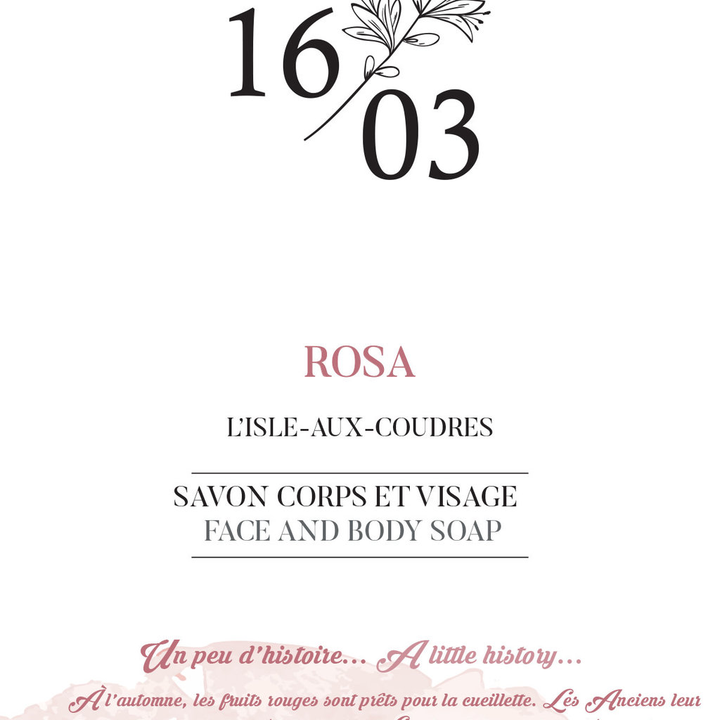 Le 1603 Face and Body Soap ROSA 70g