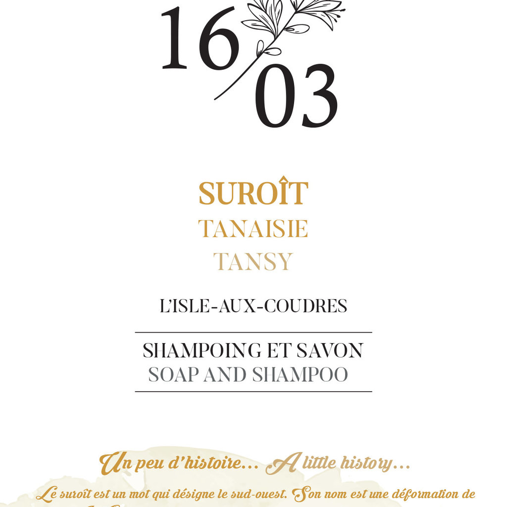 Le 1603 Shampoing et Savon - SUROÎT -  70g