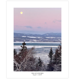 Le 1603 Affiche - Lune et Ciel Rose - vertical