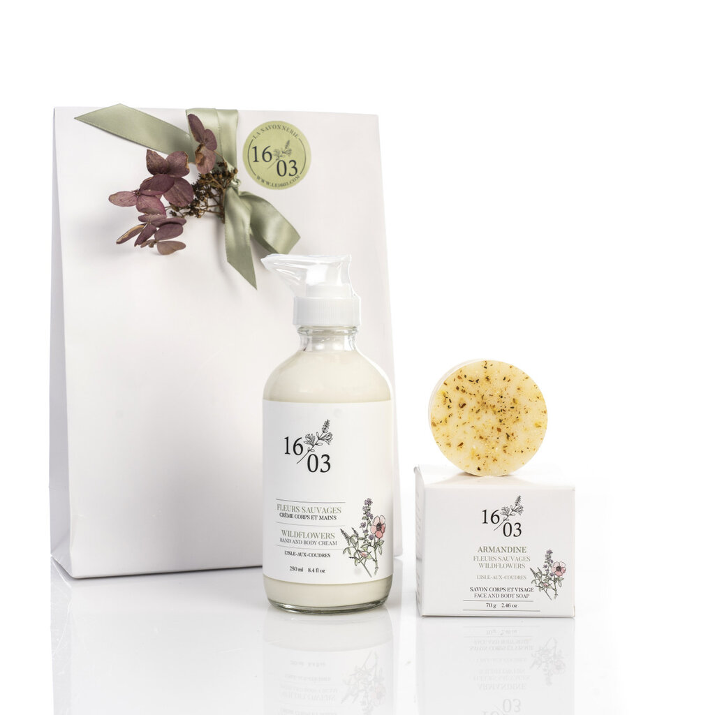 Le 1603 Gift bag - Cream & Soap Duo - WILD FLOWERS