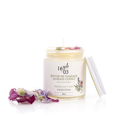 Le 1603 Bougie de massage Fleurs Sauvages 100g