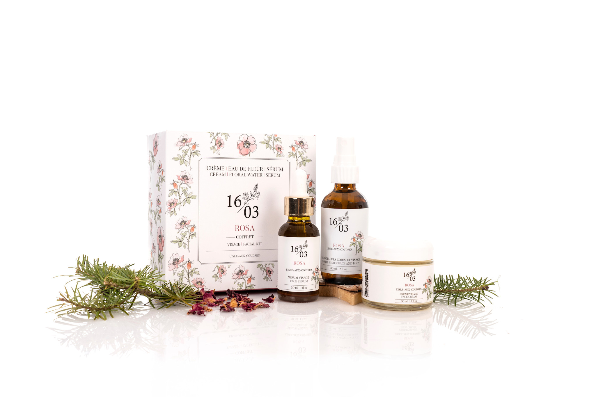 Le 1603 Trio Rosa (Crème - Eau -Sérum)