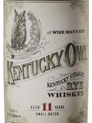 Spirits KENTUCKY OWL STRAIGHT SMALL BATCH RYE WHISKEY (BATCH 2)