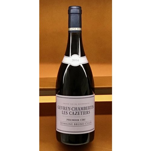 Wine BRUNO CLAIR GEVREY CHAMBERTIN 'CAZETIERS' 1ER CRU 2014 Wine BRUNO CLAIR GEVREY CHAMBERTIN 'CAZETIERS' 1ER CRU 2014