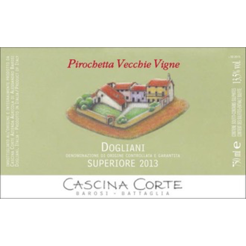 Wine CASCINA CORTE DOGLIANI PIROCHETTA 2012 1.5L Wine CASCINA CORTE DOGLIANI PIROCHETTA 2012 1.5L