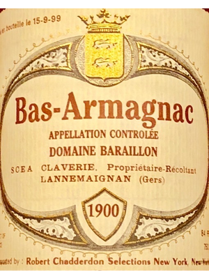 Spirits DOMAINE BARAILLON BAS ARMAGNAC 1900