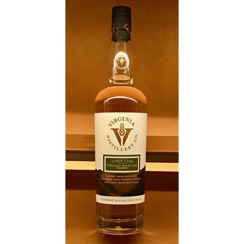 Spirits VIRGINIA DISTILLERY CO. CIDER CASK FINISHED VIRGINIA-HIGHLAND WHISKY 92 PROOF