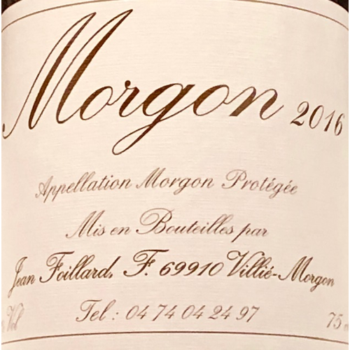 Wine DOMAINE FOILLARD MORGON 2020