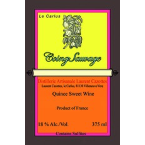 Spirits LAURENT CAZOTTES WILD QUINCE SWEET WINE Spirits LAURENT CAZOTTES WILD QUINCE SWEET WINE